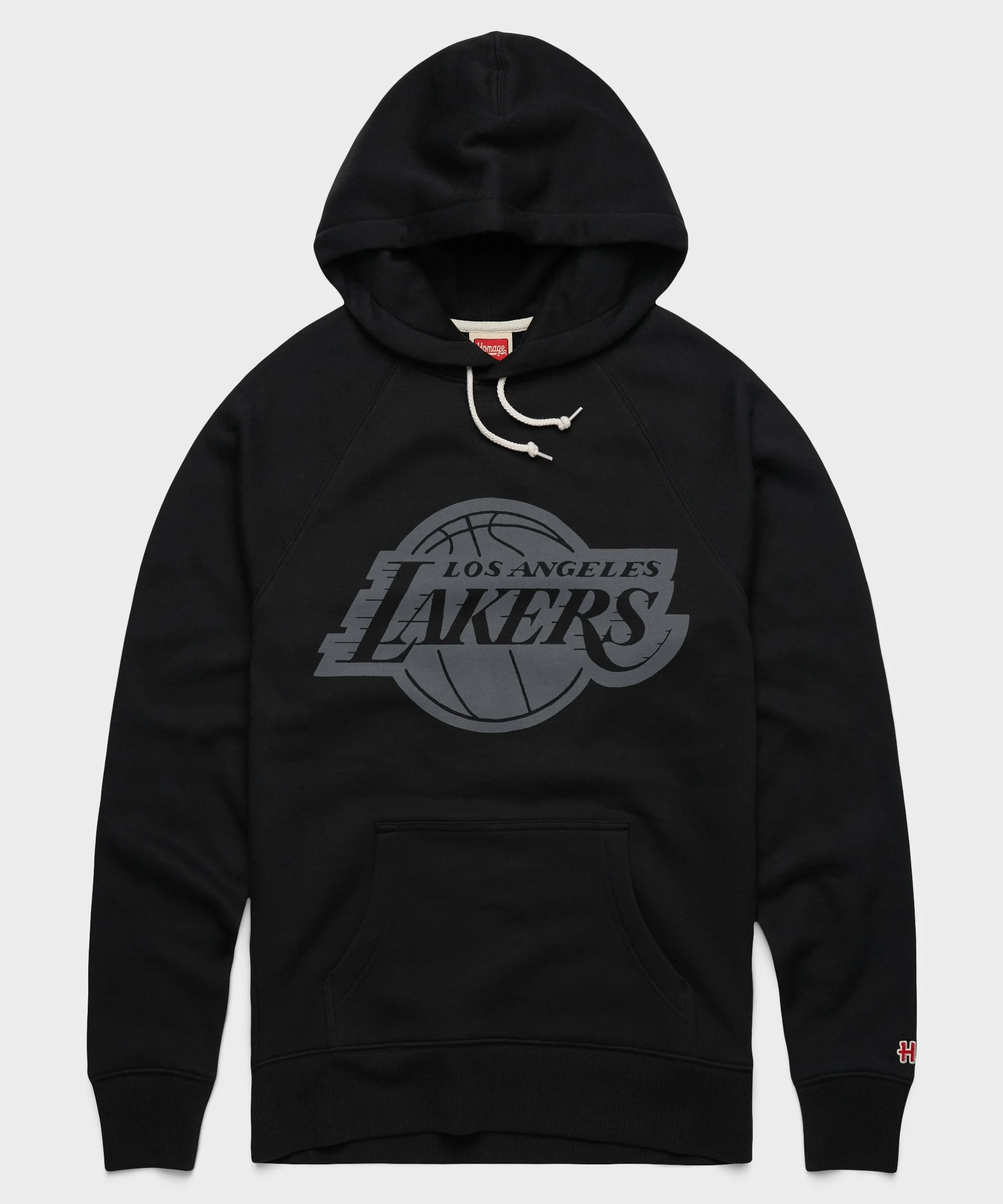 Los Angeles Lakers Logo Blackout Hoodie