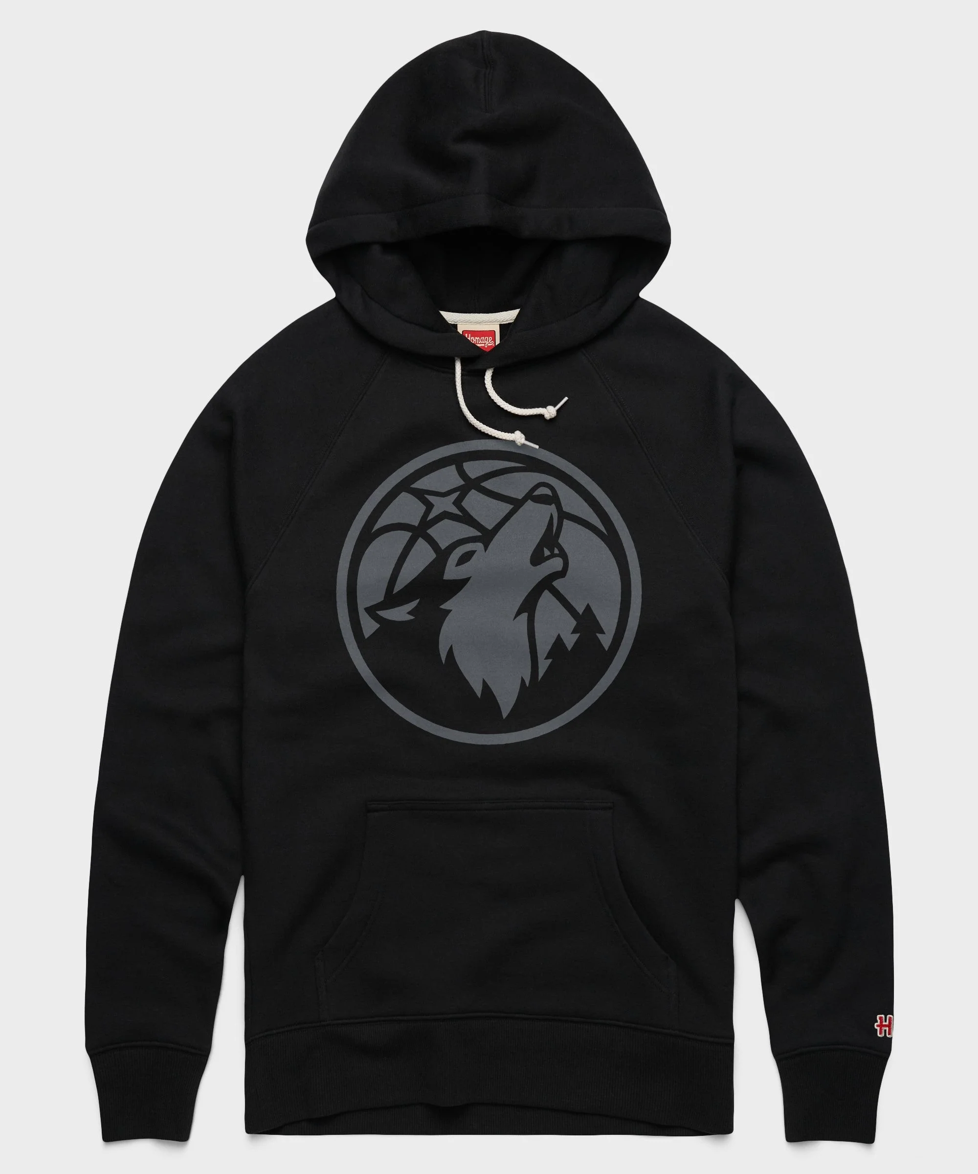 Minnesota Timberwolves Logo Blackout Hoodie