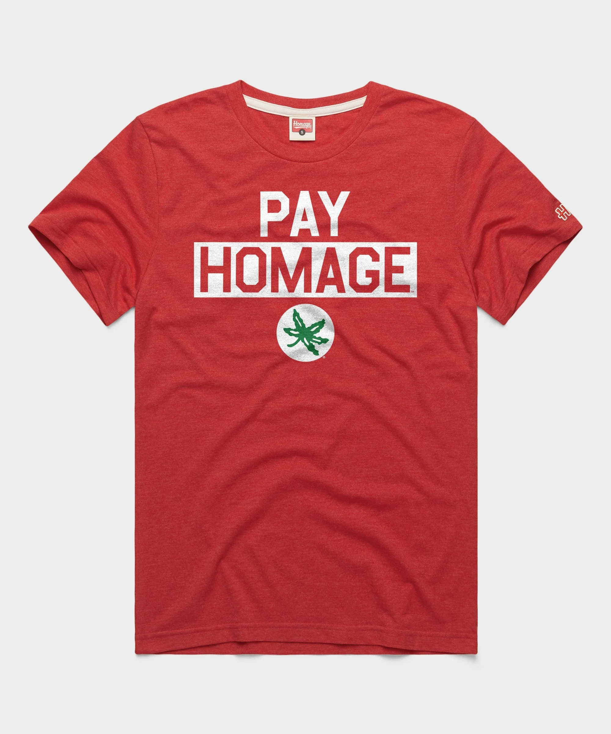Ohio State Buckeye Leaf Pay Homage