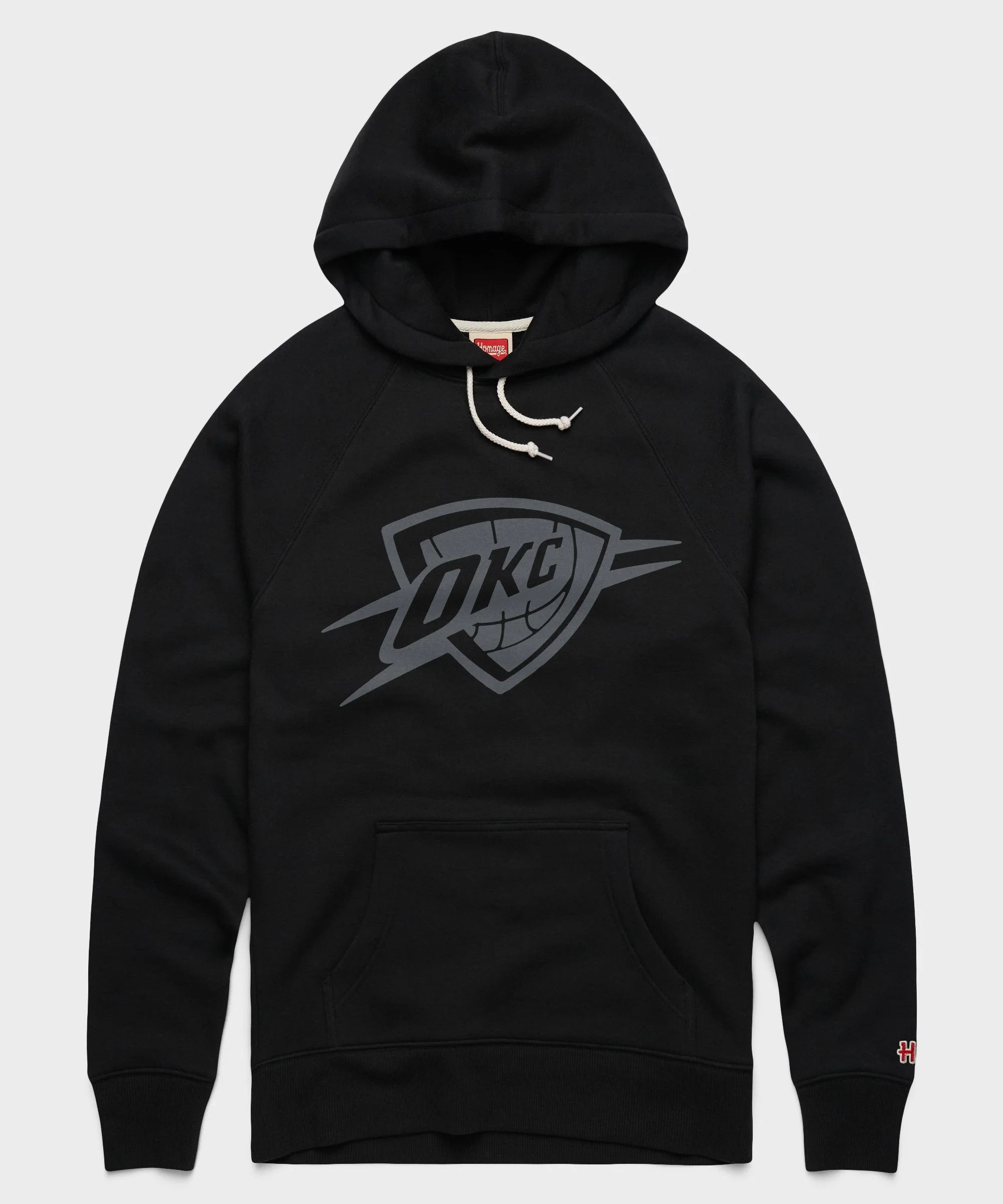 Oklahoma City Thunder Logo Blackout Hoodie