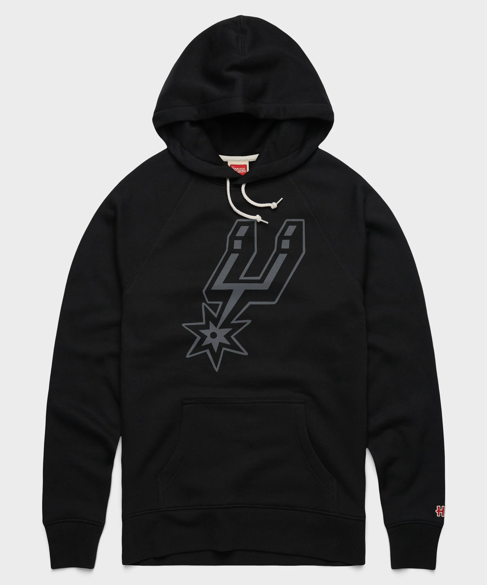 San Antonio Spurs Logo Blackout Hoodie