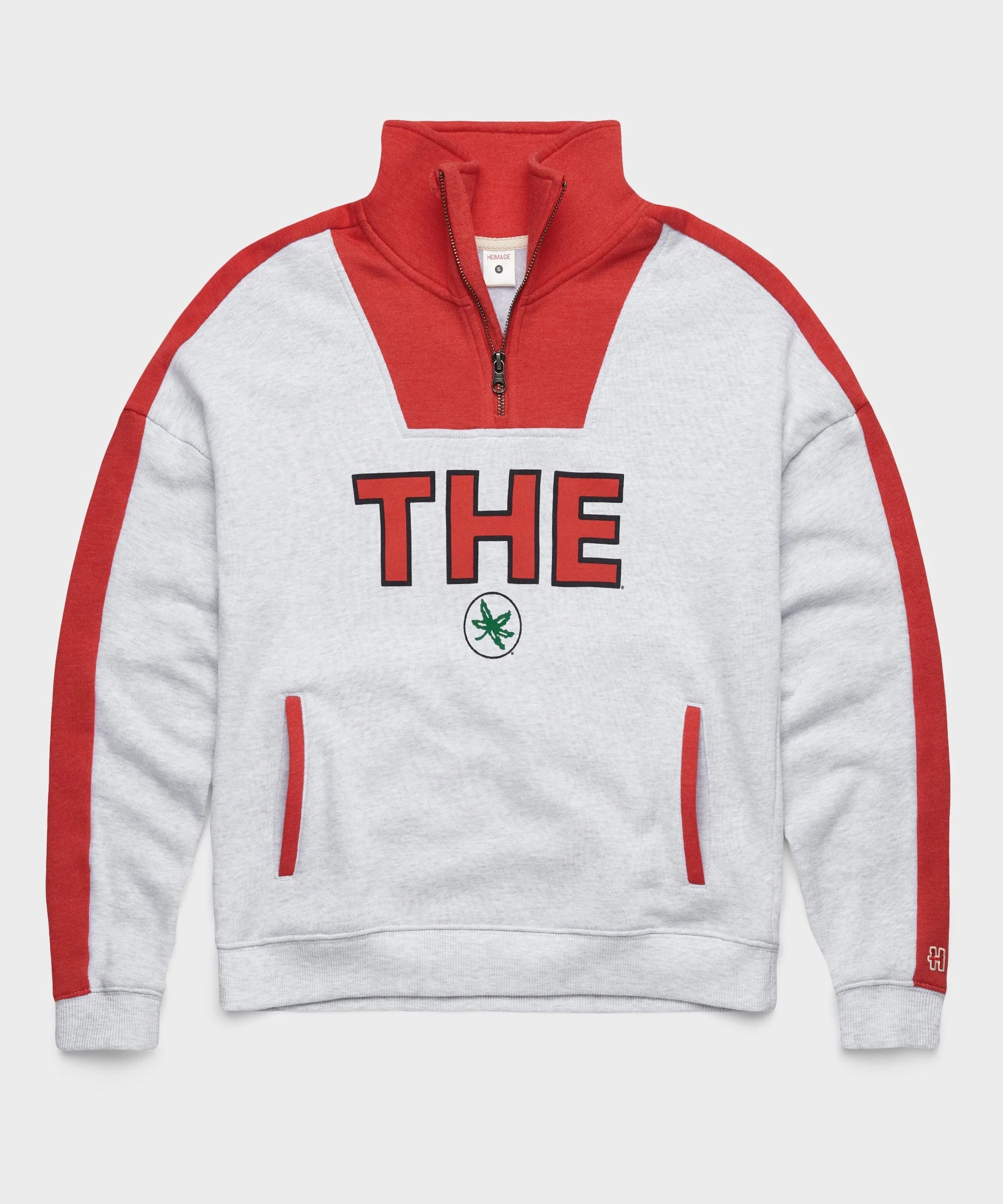 Women's THE Ohio State Buckeyes Colorblock Quarter Zip