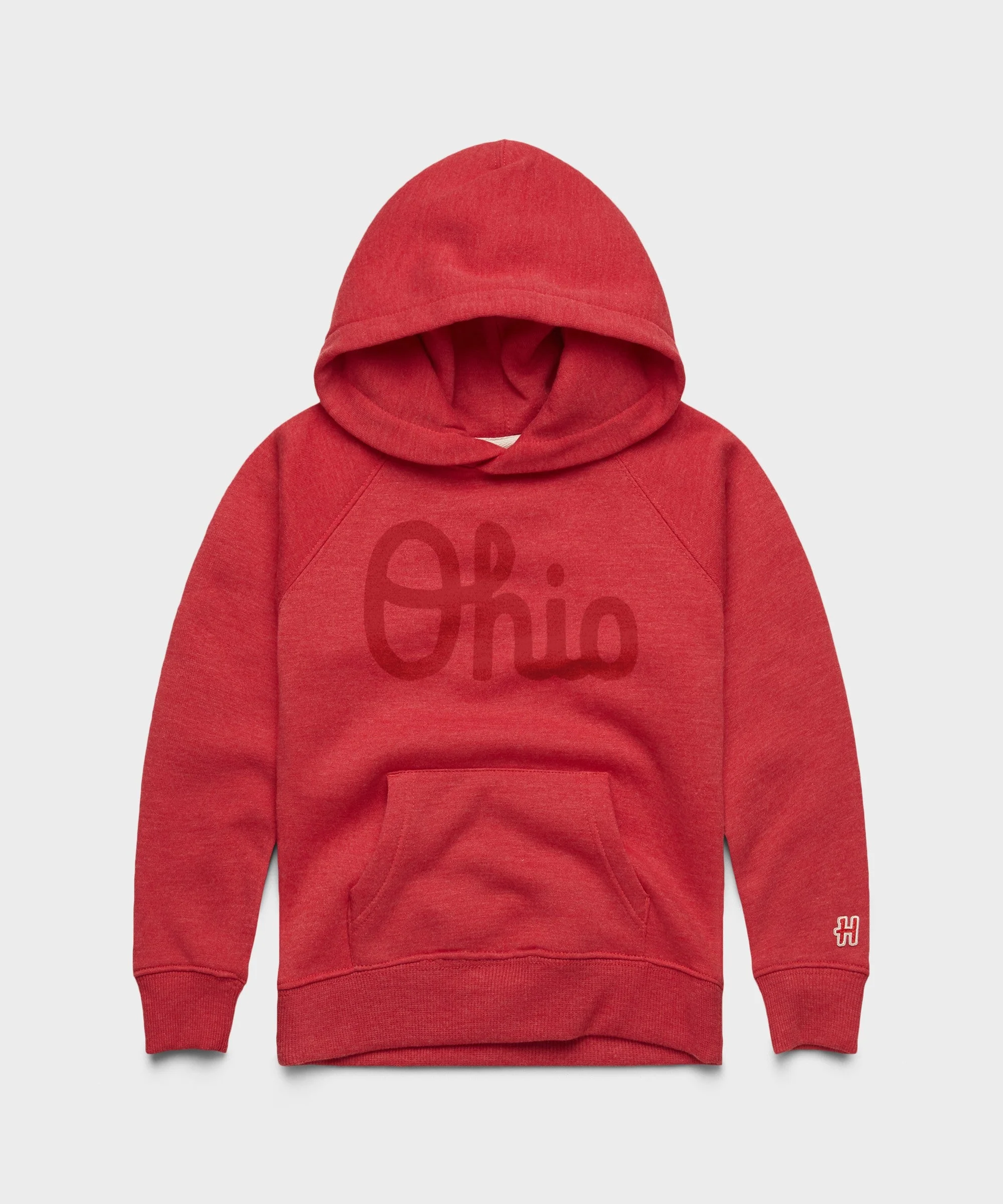 Youth Script Ohio All Scarlet Hoodie